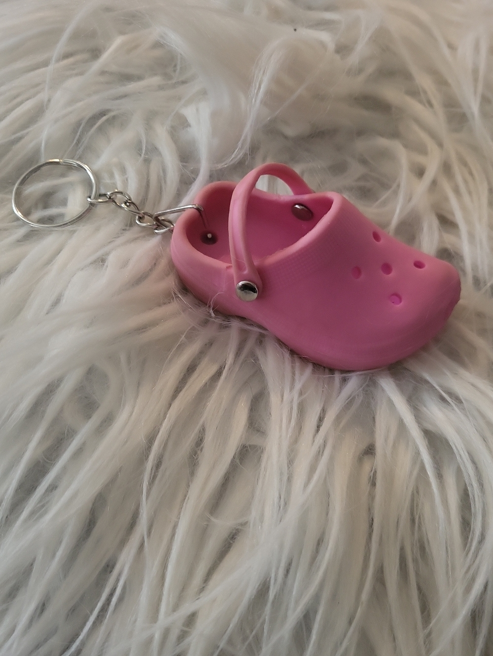 CROCSπ©· Adorable Mini Pink Croc Keychain - Bag Charm
